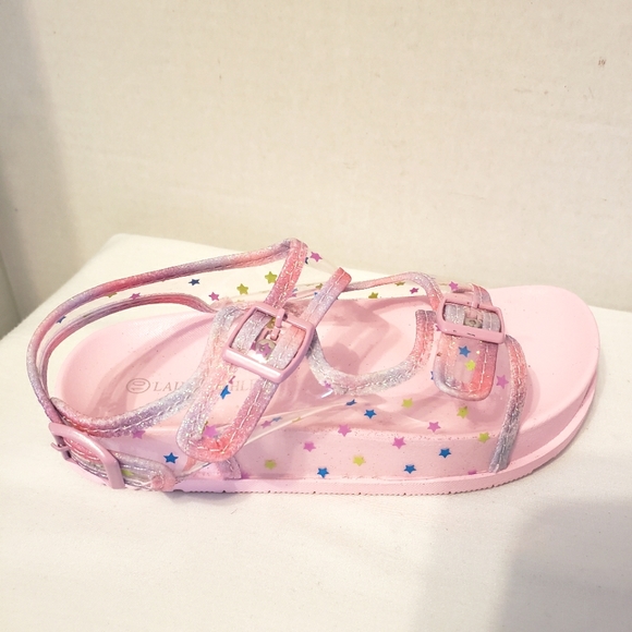 Laura Ashley Stars Toddler Girls Sandals Pink Multicolor Size:T-10. NWOT. - Picture 8 of 10